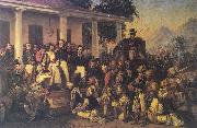 Depicts the arrest of prince Diponegoro at the end of the Javan War Raden Saleh